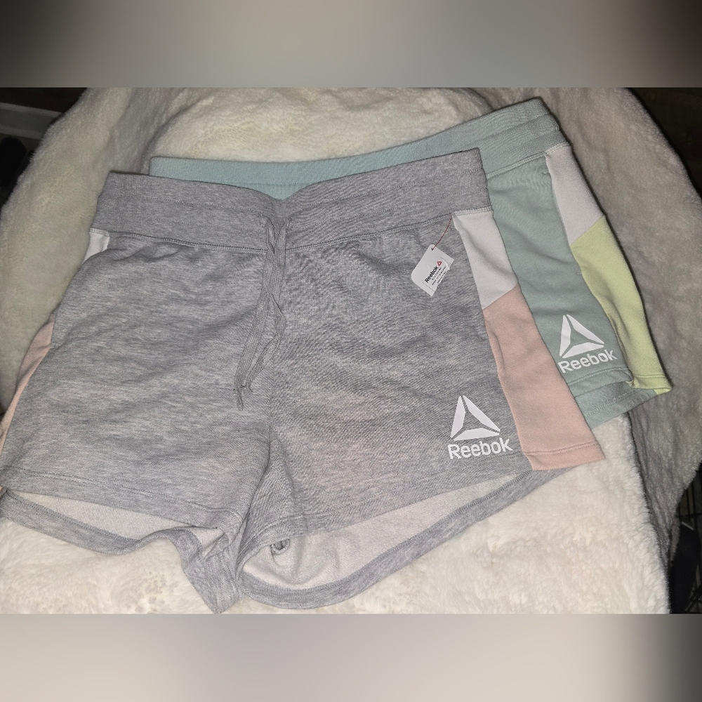 (Set of 2) Reebok Women's Relaxed Athletic Shorts XXL